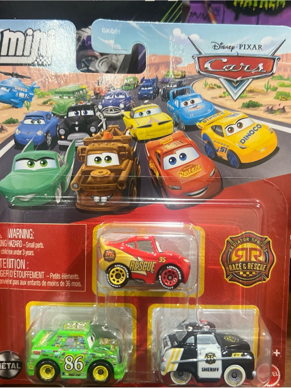 Disney Pixar Cars Mini Racers Radiator Springs Race & Rescue 3 Pack